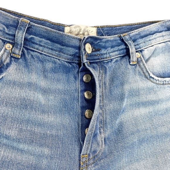 FREE people Maggie Straight Leg Jeans in Light Washed Size 26 - Picture 7 of 12